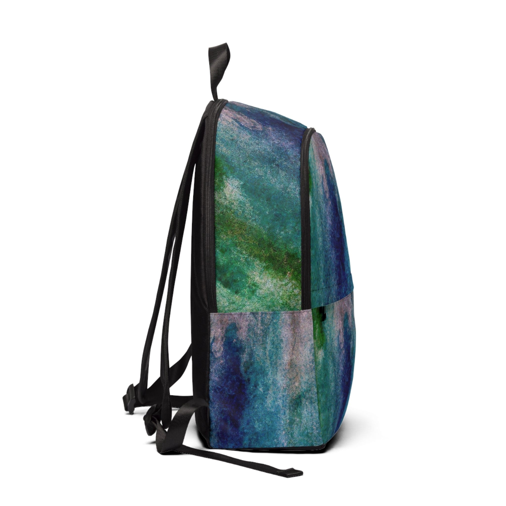 Fashion Backpack Waterproof Blue Hue Watercolor Abstract Print-1