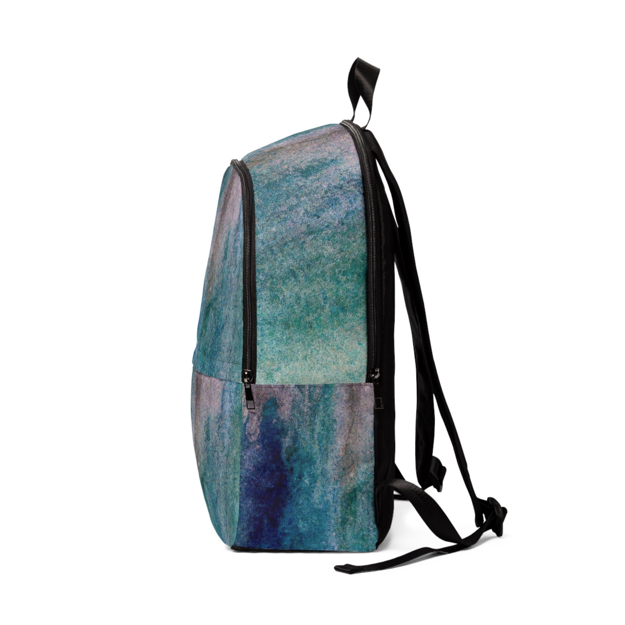 Fashion Backpack Waterproof Blue Hue Watercolor Abstract Print-2