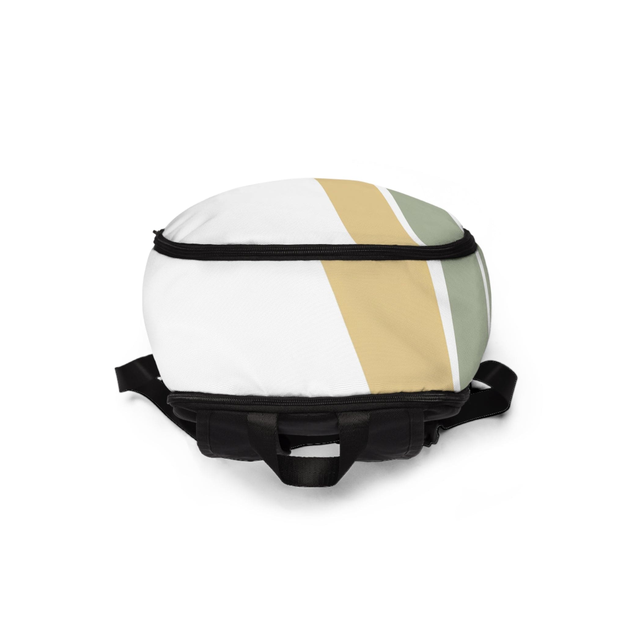 Fashion Backpack Waterproof Green Abstract Geometric Pattern-3