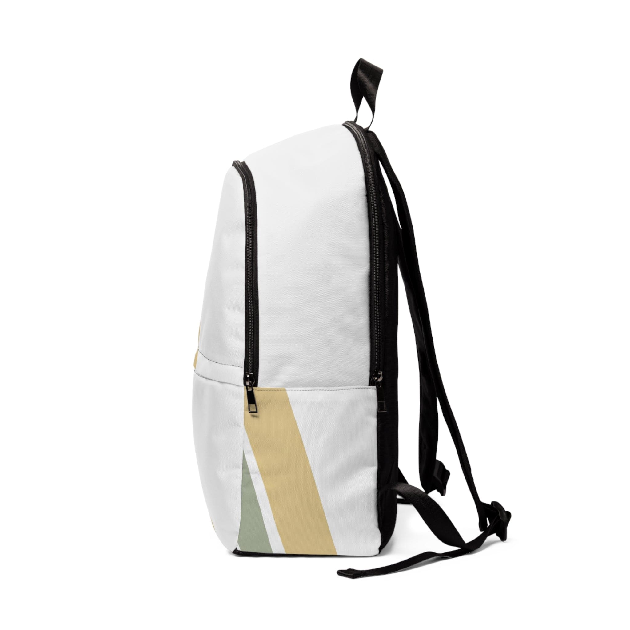 Fashion Backpack Waterproof Green Abstract Geometric Pattern-2
