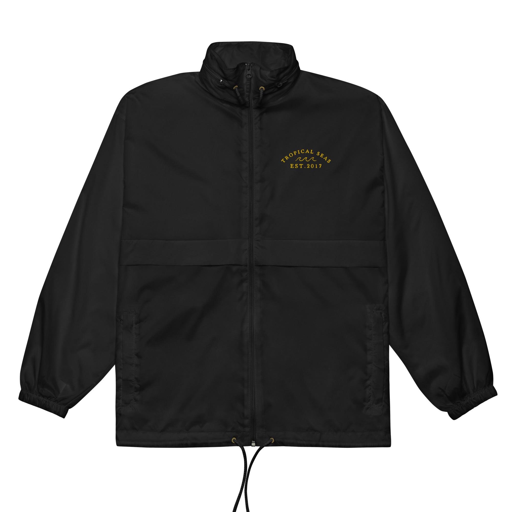 Tropical Seas embroidered windbreaker-0